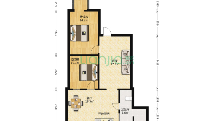 吴井路化轻公司宿舍二手房实景图