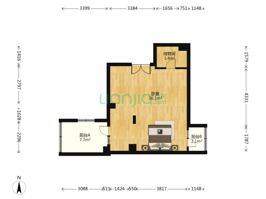 阳明广场 1室0厅0卫 83平方