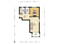 范阳路矿山局家属院南院西向两居-涿州矿山局家属楼南院户型图
