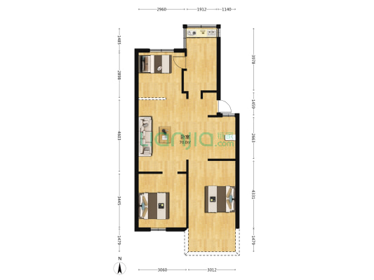 永同昌公寓 1室0厅0卫 81平方