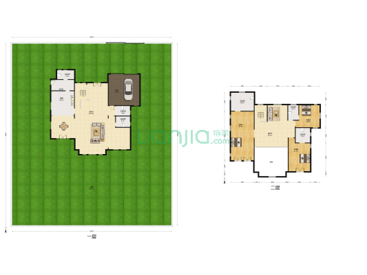 古北佘山国际别墅 3室2厅6卫 409平方