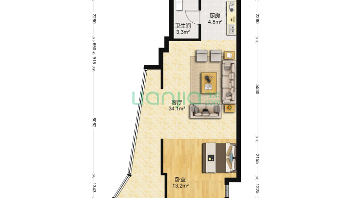 海尔青啤联合广场二手房实景图