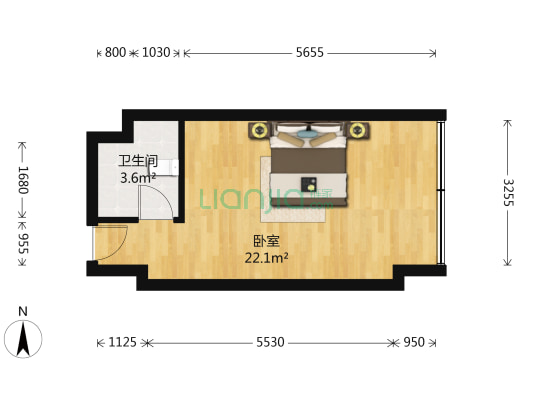 中建 · 岳阳中心 1室0厅1卫 40平方