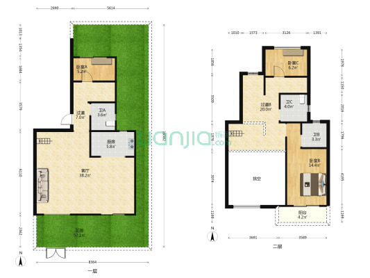 金辉辉逸云庭A区 3室1厅3卫 142平方