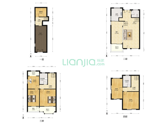 旭日山庄 5室2厅3卫 232平方