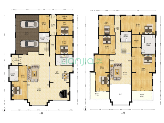 碧水庄园 8室3厅4卫 295平方