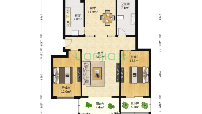 安心小区二手房实景图