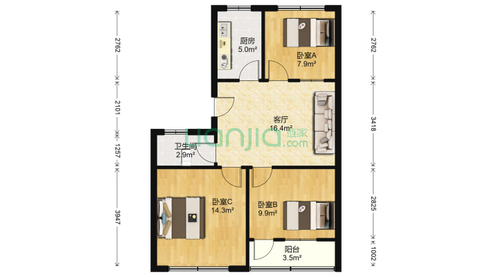 第八宿舍二手房实景图