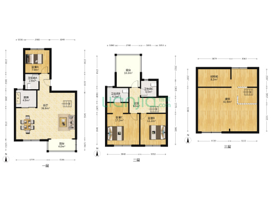 锦庐 3室1厅3卫 142平方