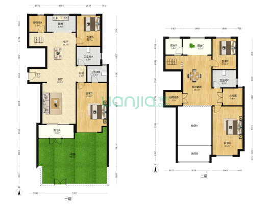 宜和澜岸 5室2厅3卫 235平方