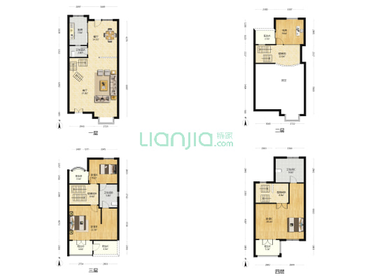 奥玎宫廷别墅 4室2厅3卫 338平方