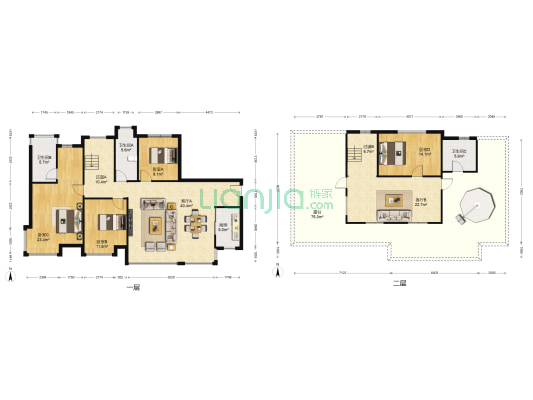 安厦世纪城安沁园 4室2厅3卫 129平方