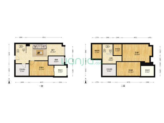 宇业天赋广场 3室1厅2卫 62平方