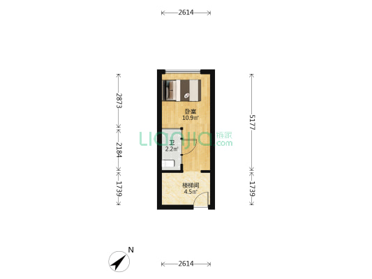 宏宇·宏裕公馆 1室0厅1卫 30平方