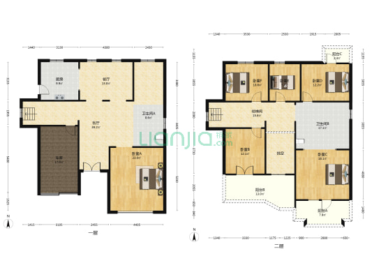 独栋别墅 房本满五 别墅区 田园戏水 大院子-户型图