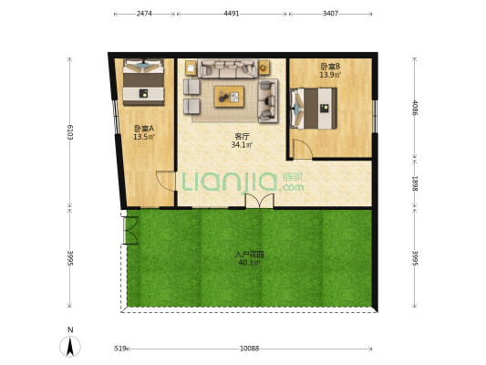 平步社区 2室1厅0卫 254平方