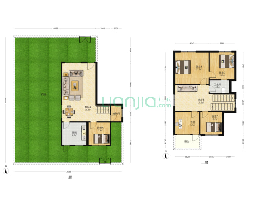 海天花园观海苑 5室2厅1卫 229平方