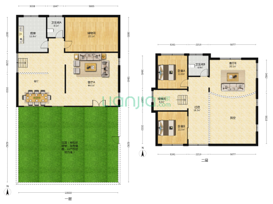 玉泉住宅小区 2室2厅2卫 421平方