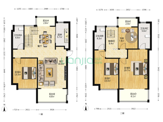 同裕·悦澜山 4室1厅3卫 139平方