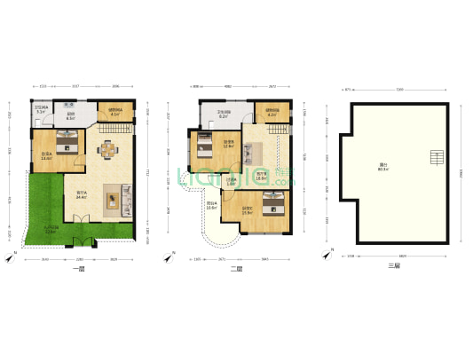 金灵南路 3室2厅2卫 183平方