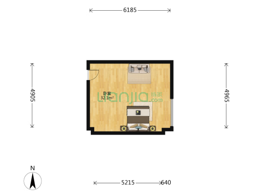 道口小区 1室0厅0卫 115平方