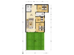 高铁鸿坤理想湾带小院，朝南无遮挡，房本在手无抵押-涿州鸿坤理想湾北区户型图