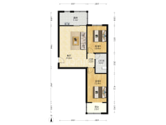 二康 范阳路 精装南北通透两居 婚房未住 急售-涿州宏远碧萝湾户型图