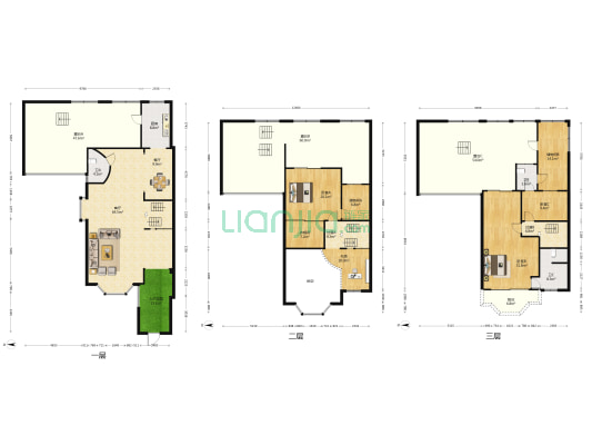 兴隆城市花园卧龙居 4室2厅3卫 295平方