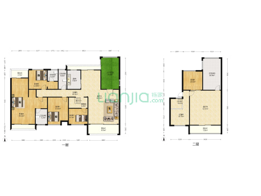 深业城二期 5室2厅4卫 179平方