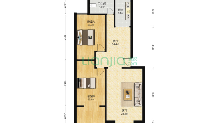 宜家花园二手房实景图