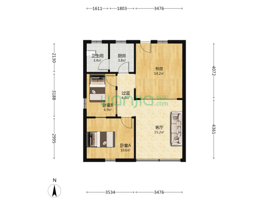新峰楼 3室1厅1卫 76平方