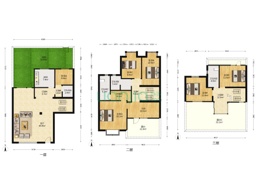 宜山居 7室1厅4卫 232平方