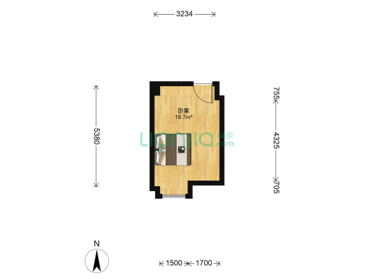 西著七里六组团 1室0厅0卫 30平方