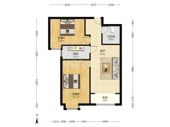 德信公园北侧 毛坯大两居 视野开阔-涿州翡翠滨江户型图