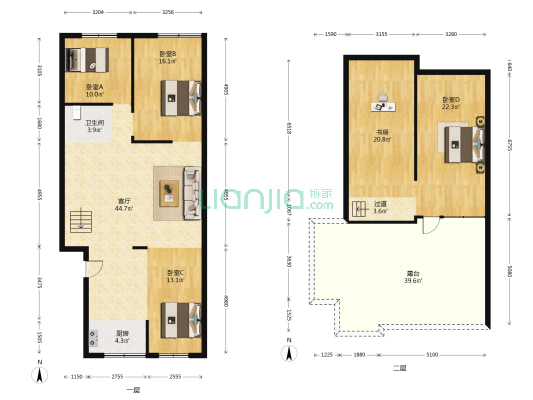 盛锦嘉园 5室1厅1卫 104平方