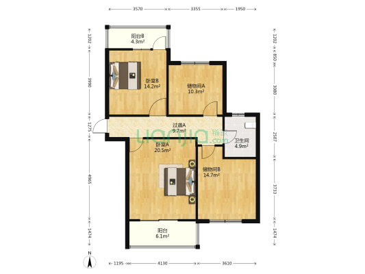 博怡軒 2室0厅1卫 105平方