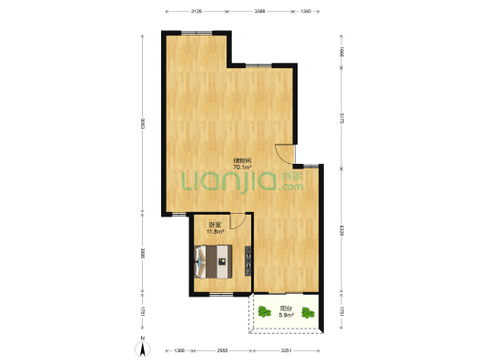 佳旺花园 1室0厅0卫 116平方