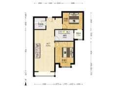 中高楼层，全天采光，视野开阔。-涿州香邑溪谷户型图