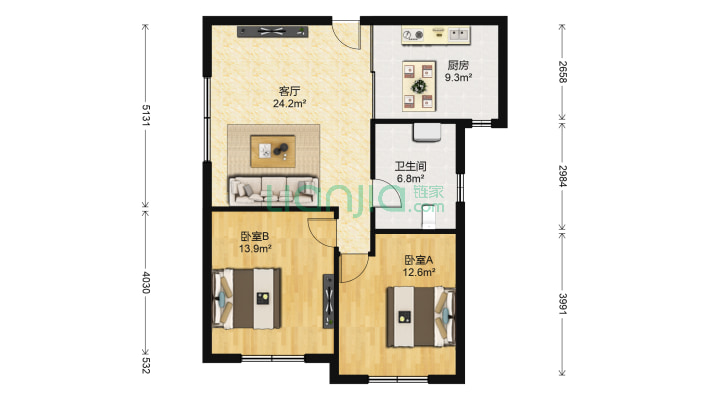 万千公寓二手房实景图