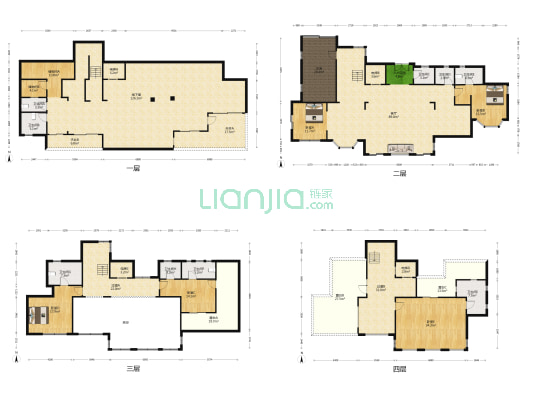白金檀宫花园 5室1厅9卫 537平方