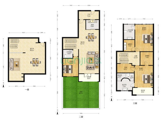 朗诗保利礼墅 4室2厅5卫 247平方