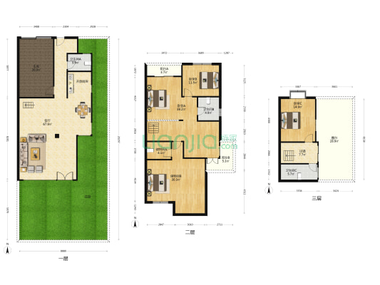 泉景花园 3室1厅3卫 248平方