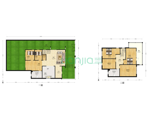 锦绣花园 5室1厅2卫 264平方