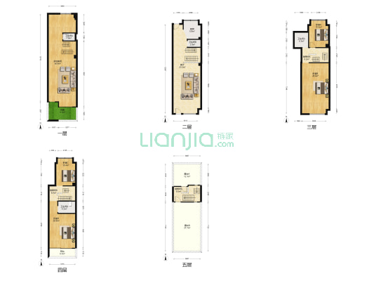 彩叠园1B期 5室1厅4卫 215平方