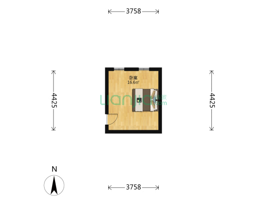 泉山里 1室0厅0卫 16平方