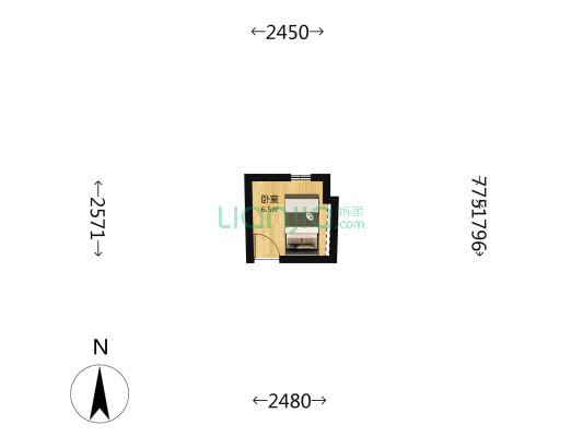 安定门内大街 1室0厅0卫 7平方