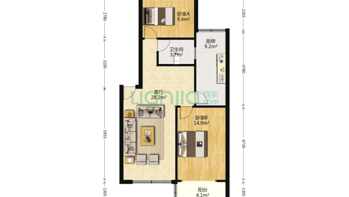 旌兴园二手房实景图