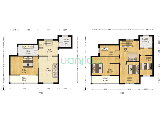 凤凰街散盘 5室2厅2卫 154平方