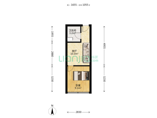 金联市场 1室1厅1卫 28平方