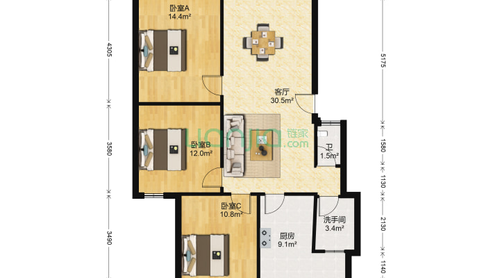 光华双语学校住宅区二手房实景图